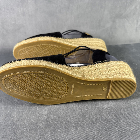 Toni Pons Women's Black Velvet Laceless Espadrilles Shoes Size 40 US 9 - Picture 10 of 13